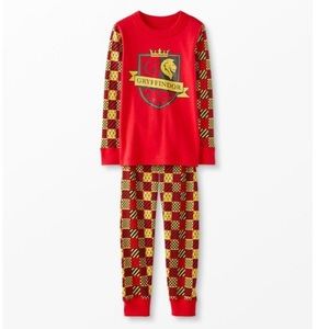 Hanna Anderson Wizarding World Harry Potter Gryffindor long John Pajama set 4T